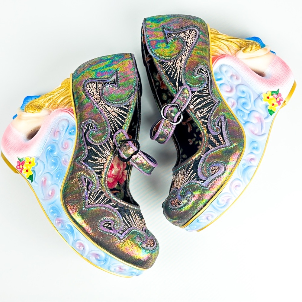 Irregular Choice Aquata Mermaid Heels | Sculpted Heel | Size 39 (US 8) - Picture 2 of 9